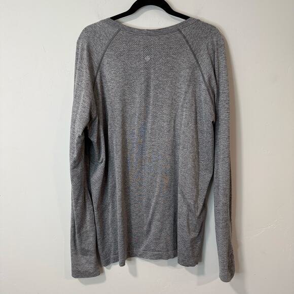 Lululemon Women's Swiftly Tech Long Sleeve Shirt Gray 18 Plus - Picture 7 of 7